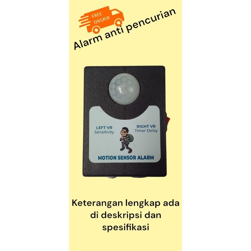 Alarm Sensor Gerak PIR anti pencurian