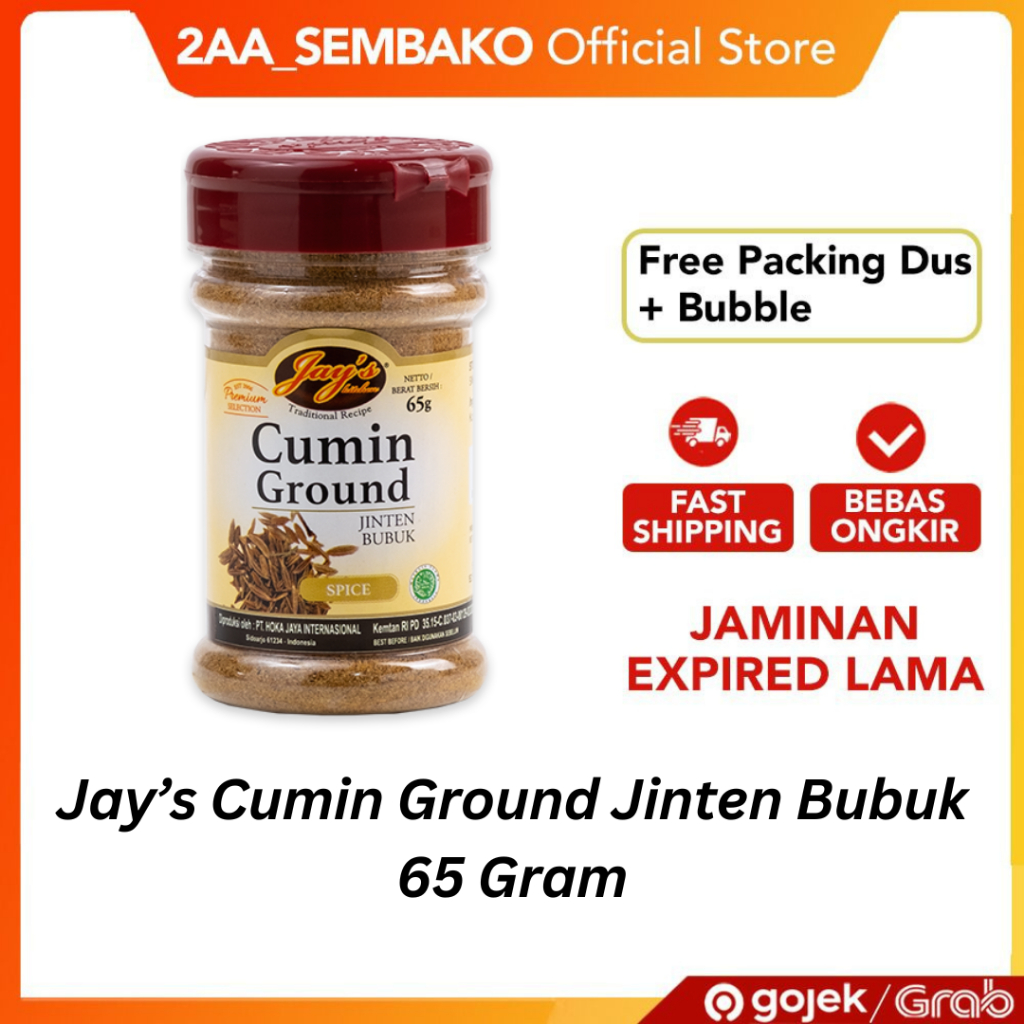 

Jay’s Cumin Ground Jinten Bubuk 65 Gram