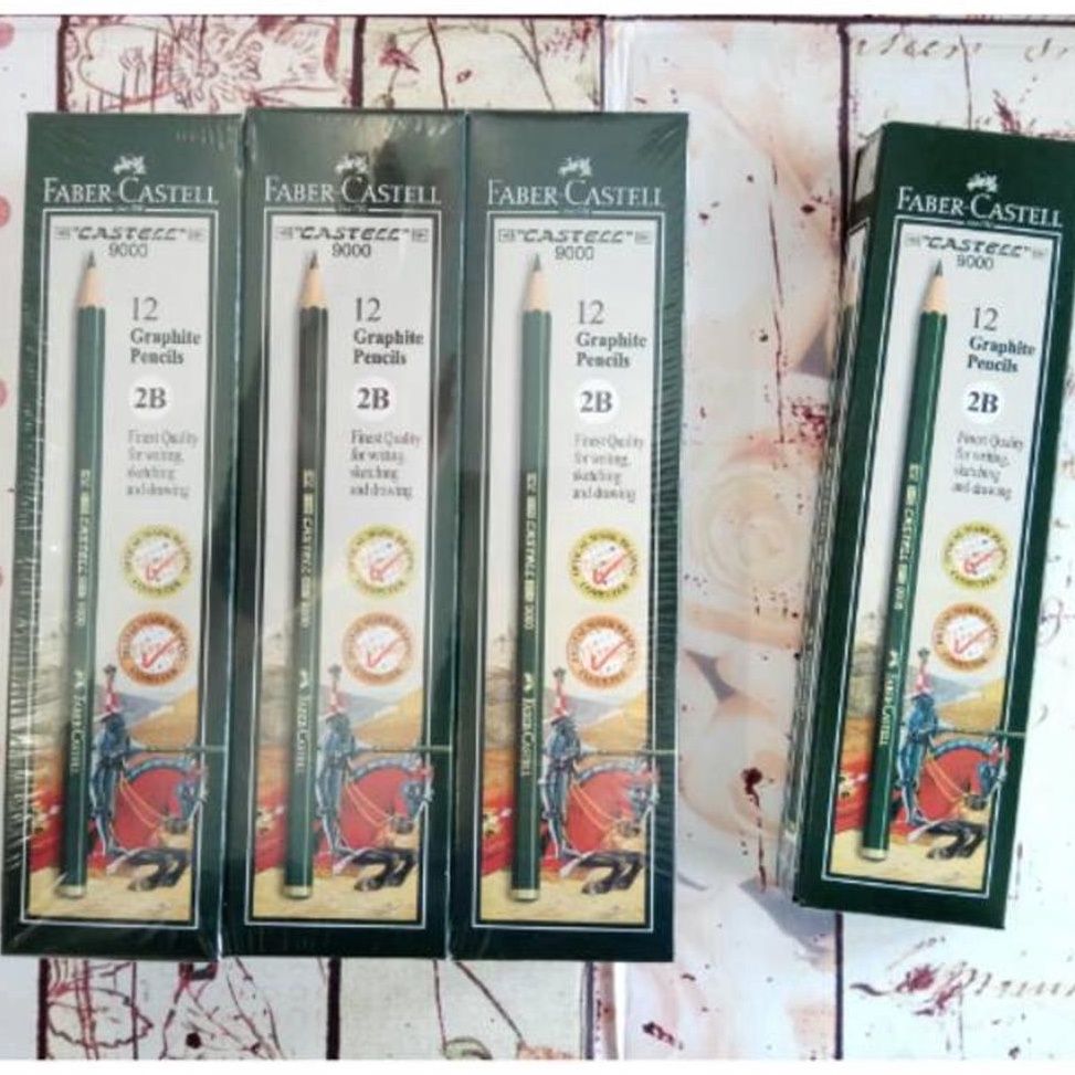 

KODE V77Y Pensil 2B Faber Castell Original 12 Pcs