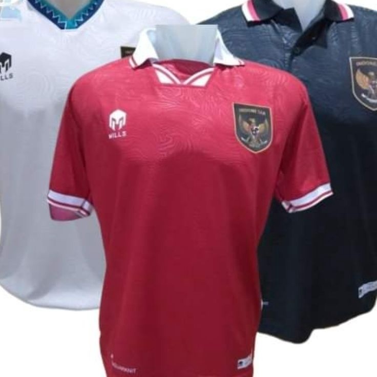 Obral Irit  Jersey Timnas Indonesia Grade Ori Emboss Merah Putih Hitam