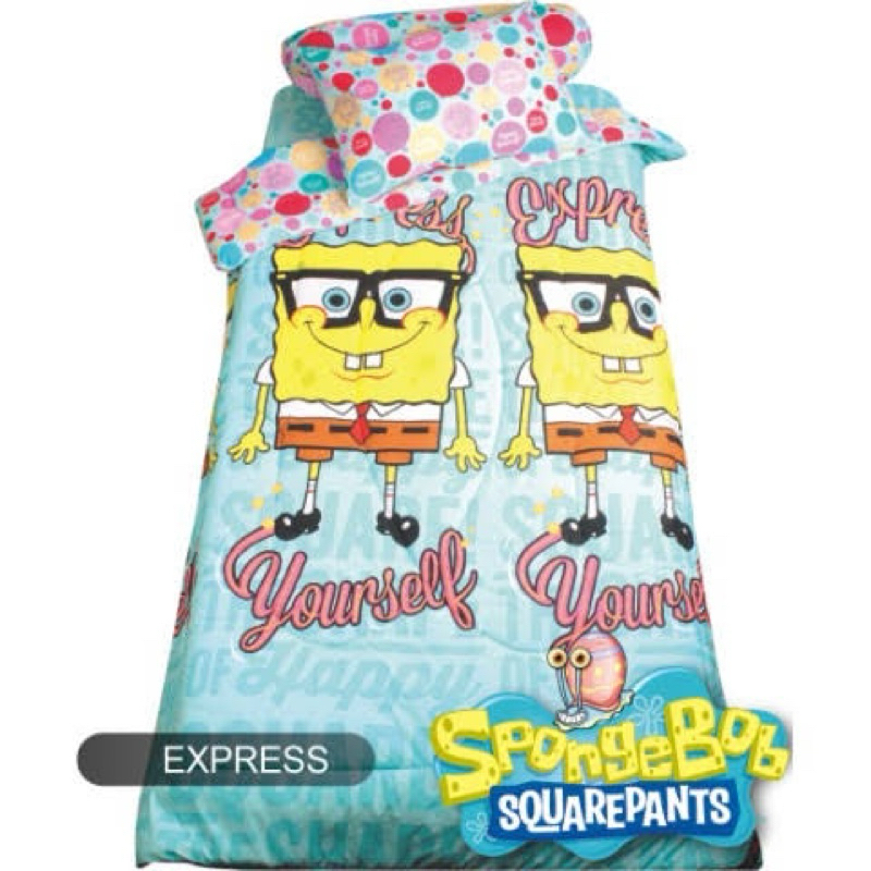 Bedcover set My Love Single 120x200 motif spongebob