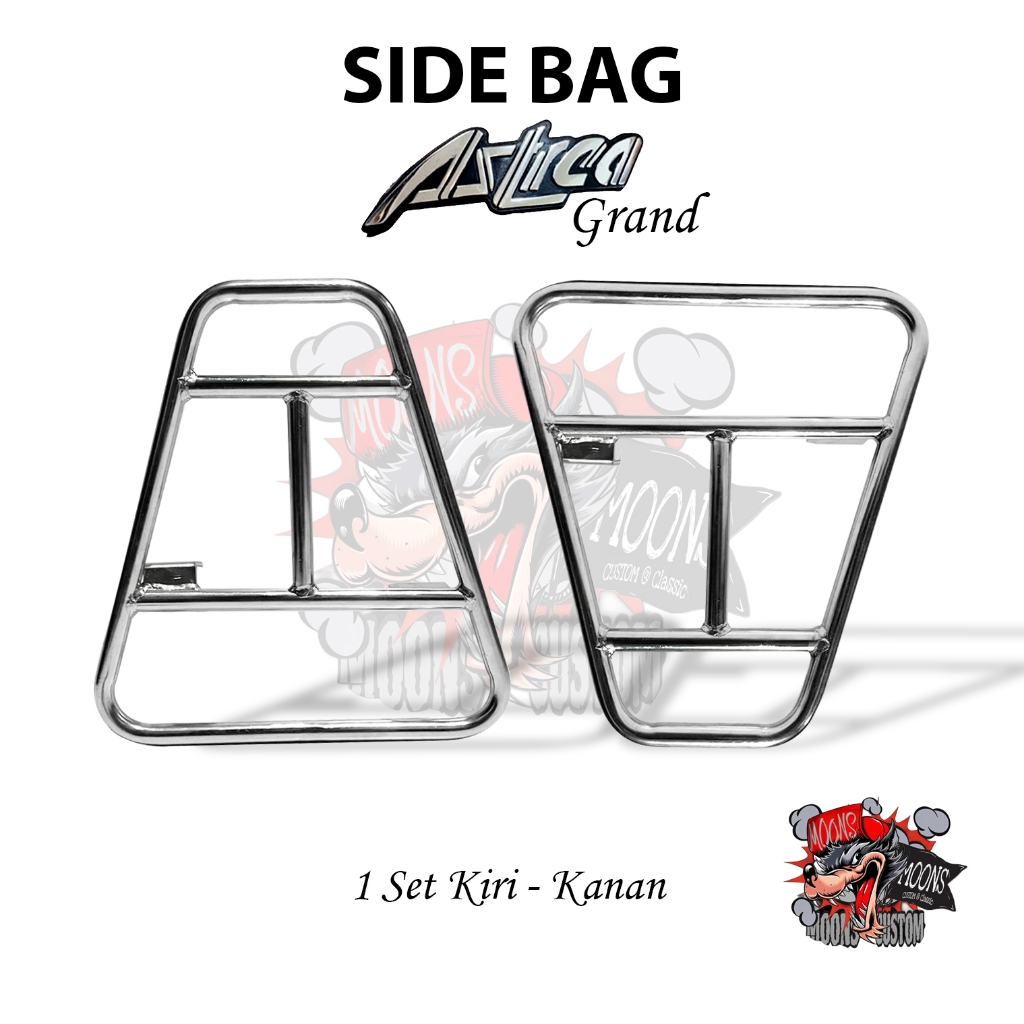 Side Bag / Dudukan Kantong Pinggir Honda Astrea Grand
