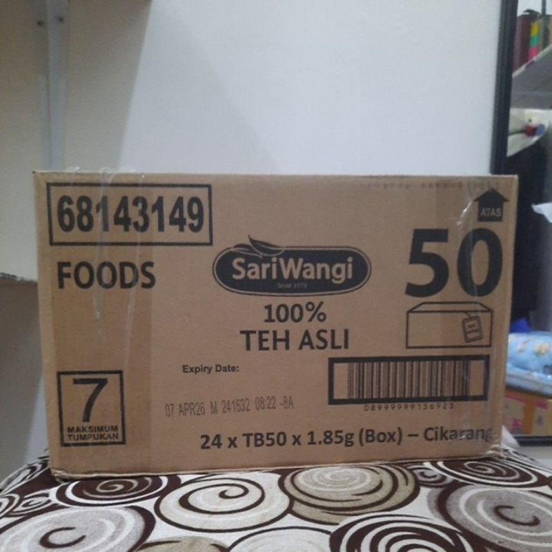 

teh sari wangi 1dus isi 24 kotak