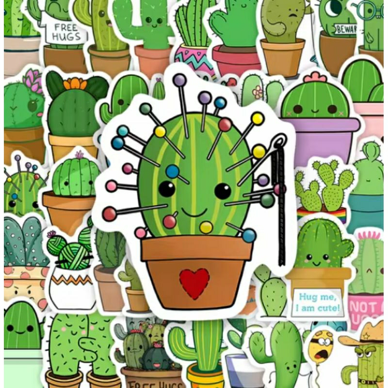 

Stiker Pack Kaktus Cute Stiker Kaktus Style 035- Stiker High Quality, Stiker Aesthetic Stiker Laptop Stiker Helm Stiker Tumblr Stiker HP, Aksesoris Hp , Anti Air