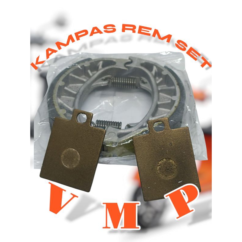 KAMPAS REM VESPA LX DEPAN BELAKANG EKONOMIS