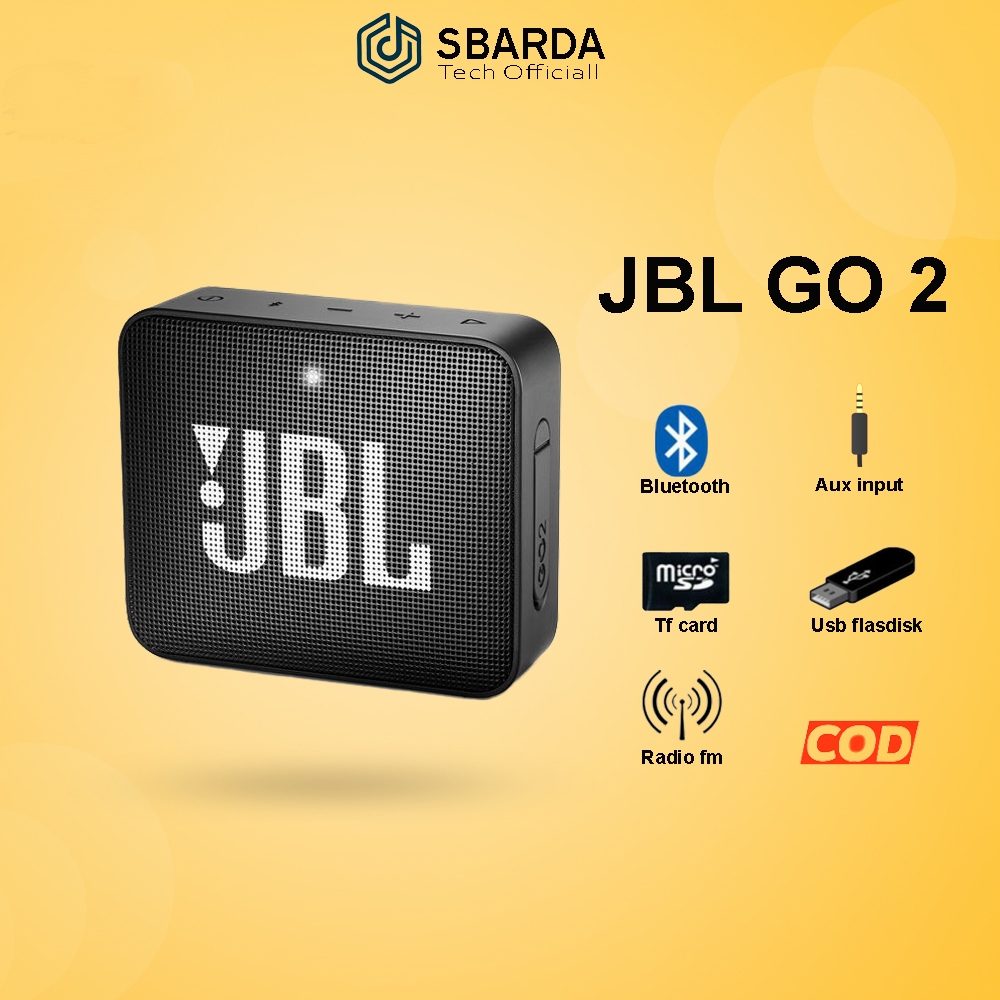 TERBARU 2025 - BLUETOOTH SPEAKER PORTABLE GO 2 WIRELESS MP3 PLAYER MUSIK BOX SALON MINI BASS BT V5.0