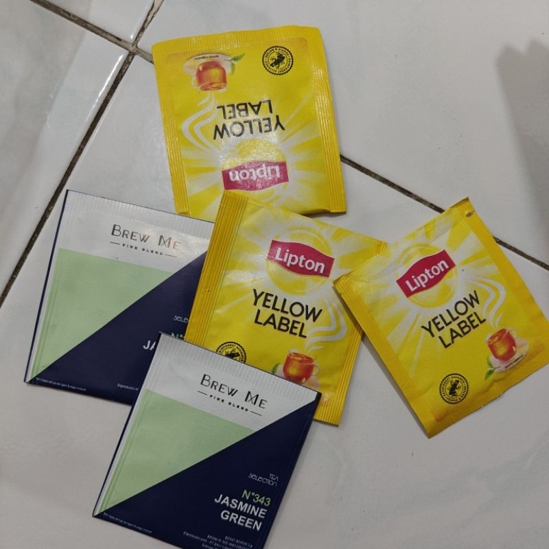 

lipton yellow label tea brew me jasmine green tea teh hotel teh satuan