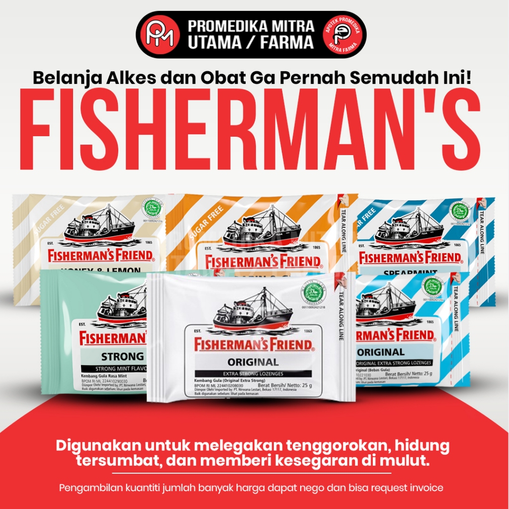 

Fisherman Permen / Bungkus / Permen Melegakan Tenggorokkan