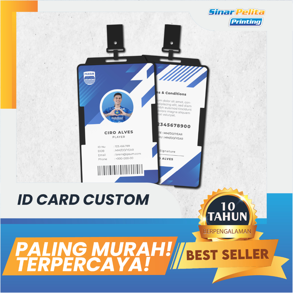 

Cetak ID Card Custom | Kartu Member Ukuran 8 x 5.5 cm Bahan PVC