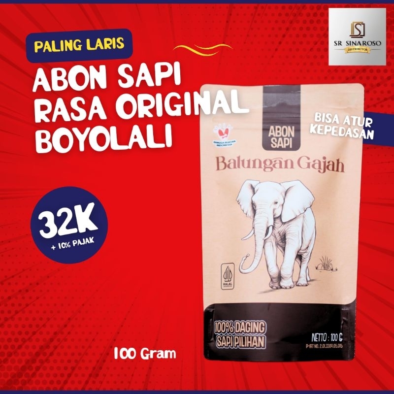 

Abon Sapi Original Balungan Gajah 100 Gram