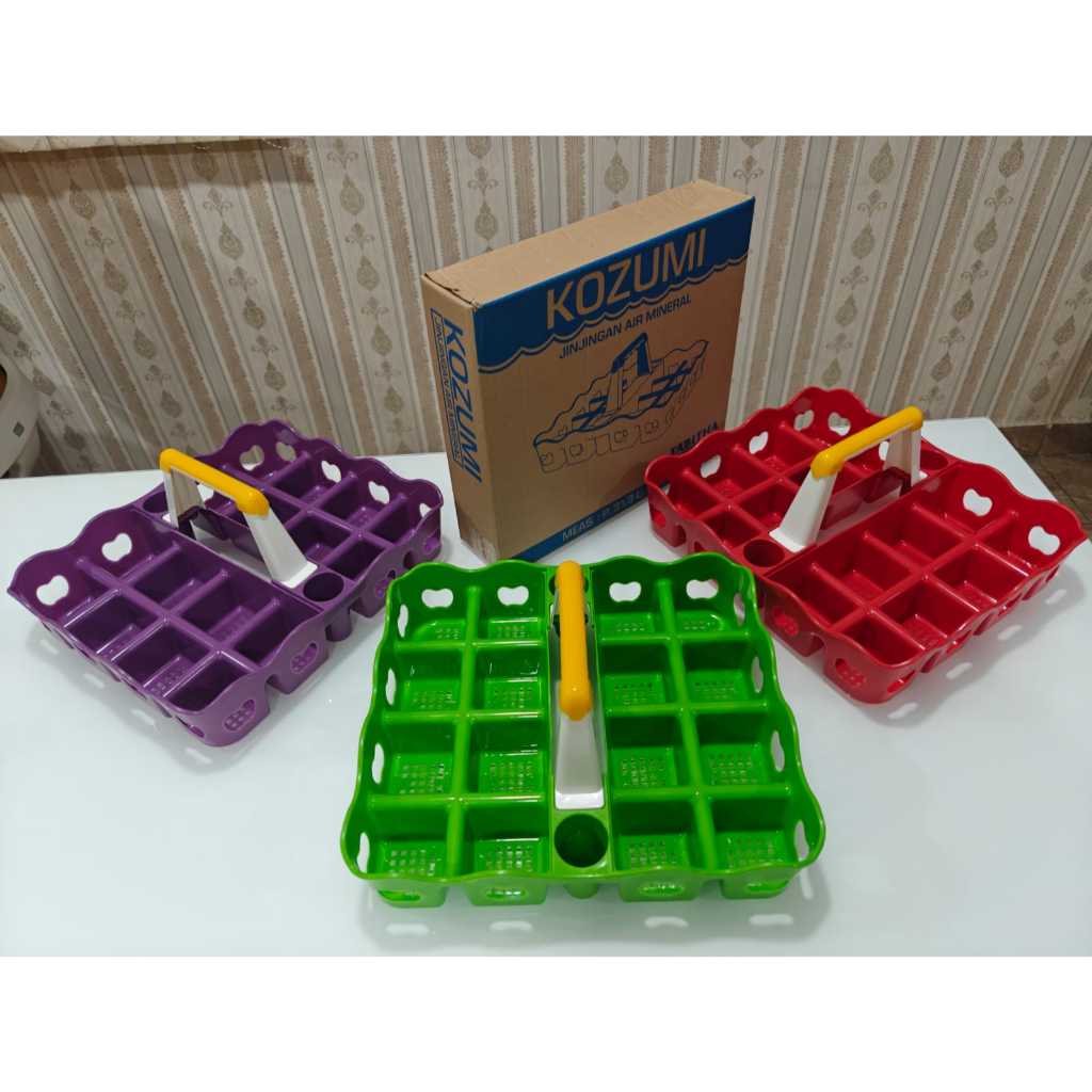 TABITHA JINJINGAN AIR MINERAL RAK AQUA GELAS 8 LUBANG SLOT /TEMPAT MINUM/WADAH GELAS/WADAH MINUM
