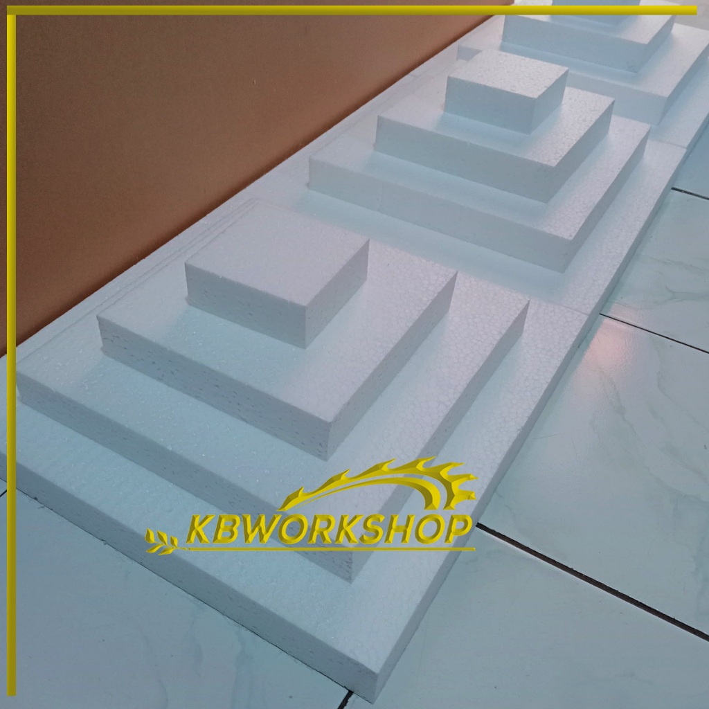 

Gabus Styrofoam putih Persegi tebal 4cm untuk Alas dan lainya