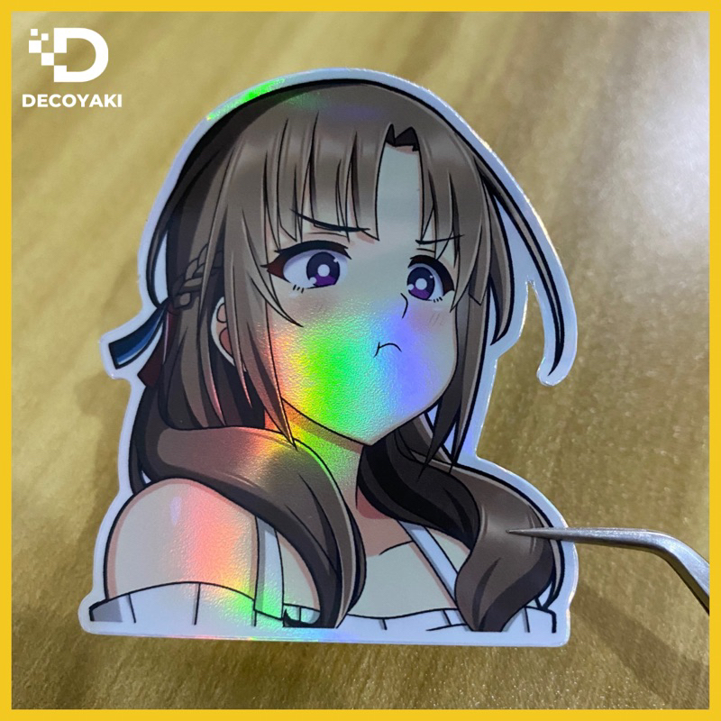 

Sticker Hologram Mamako Oosuki Ngambek, Sticker Anime Ngambek