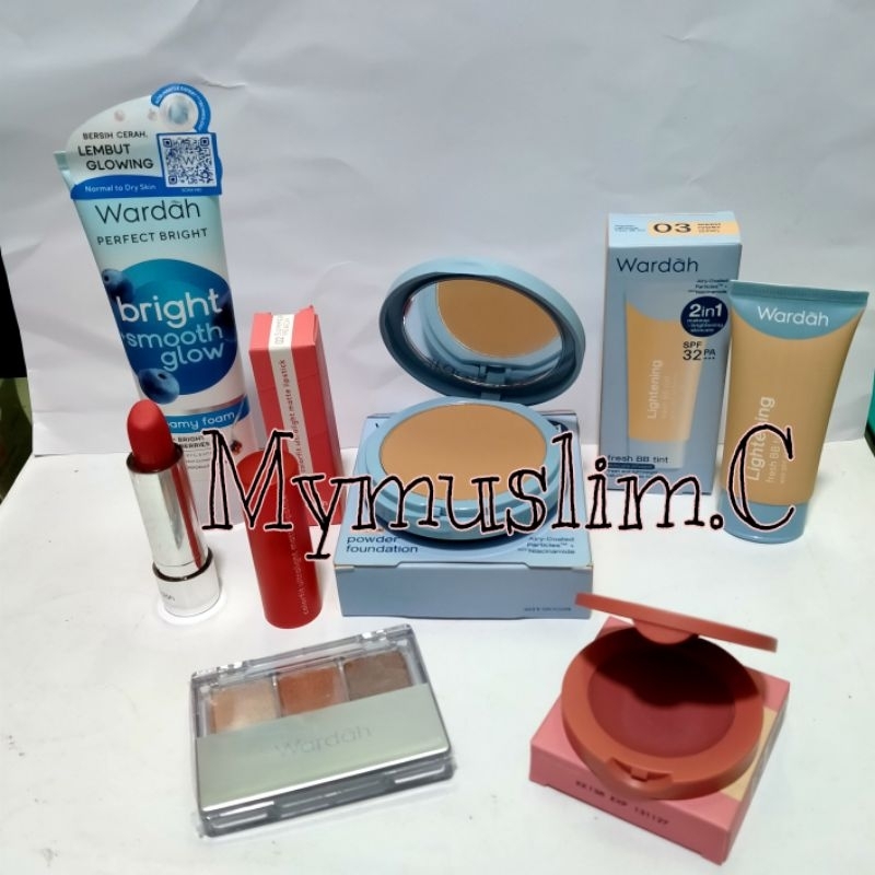 Bisa cod Wardah paket 6in1 makeup