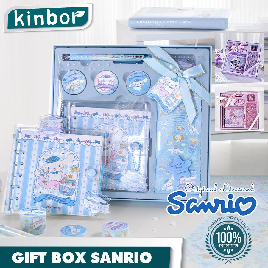 

6 in 1 gift set ORI journal box sanrio/ High quality hampers party kuromi ( KINBOR )