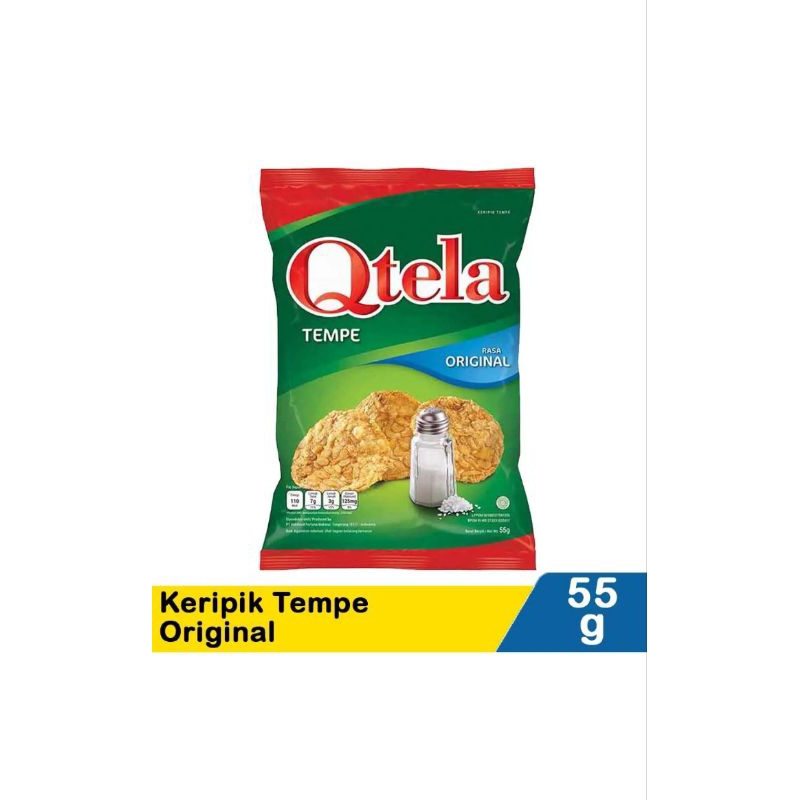 

QTELA KERIPIK TEMPE RASA ORIGINAL 55 GR