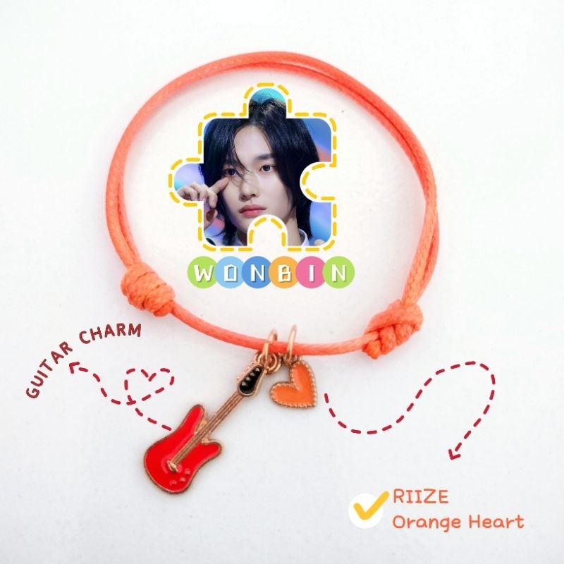 [NEW] WONBIN RIIZE CHARM BRACELET gelang WONBIN RIIZE Seunghan sungchan eunseok sohee Anton shotaro 