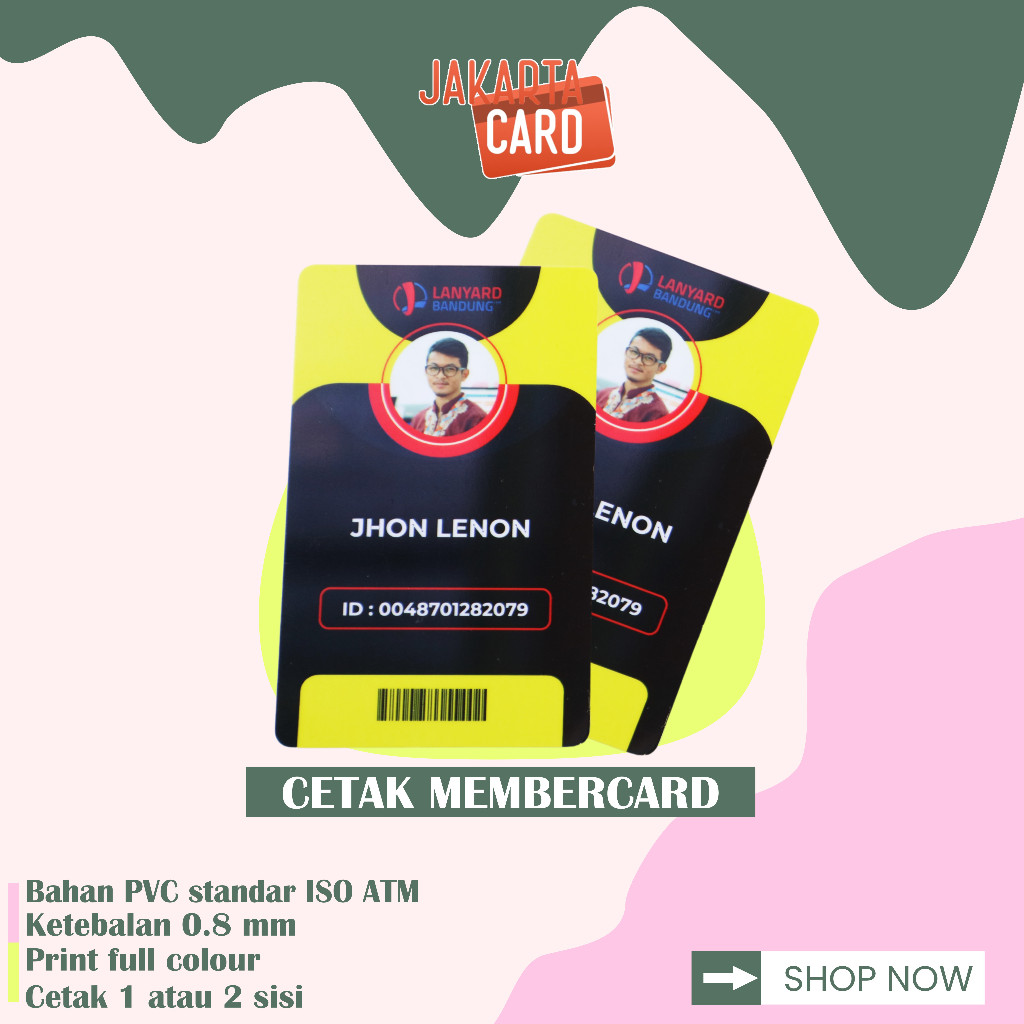 

CETAK ID CARD CUSTOM 1 & 2 SISI / BAHAN PVC TEBAL 0,9 mm