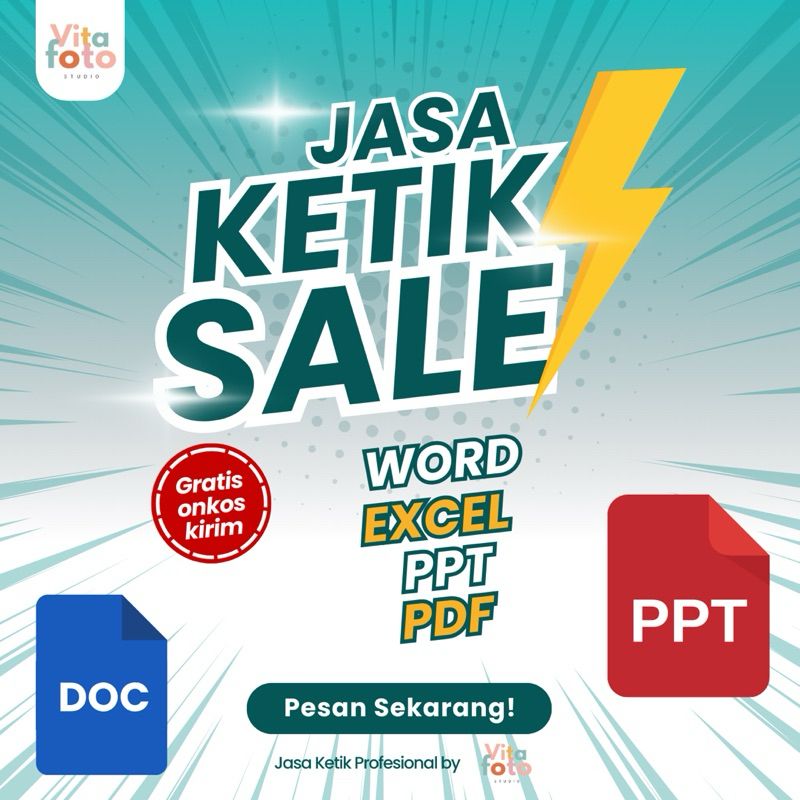 Jasa Ketik Express 1 Hari Jadi | Jasa Ketik Dokumen | Jasa Ketik Makalah | Ketik Soal dll (Word, Exc