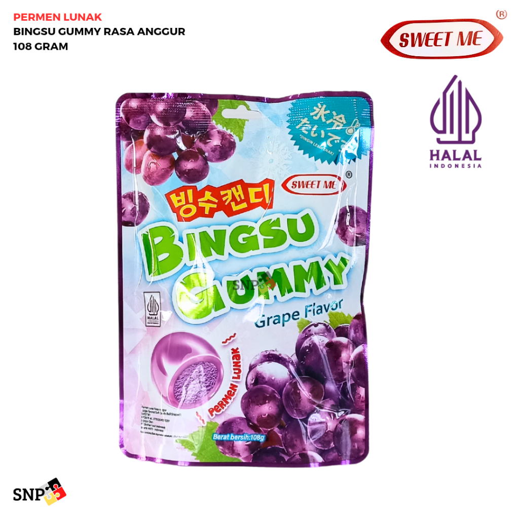 

SWEET ME PERMEN LUNAK BINGSU GUMMY ANEKA RASA BUAH 108 GRAM