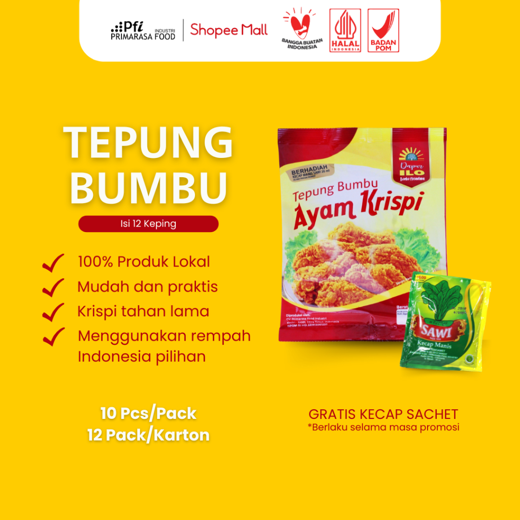 

Tepung Bumbu Ayam Krispi Dapur ILO 75 gram