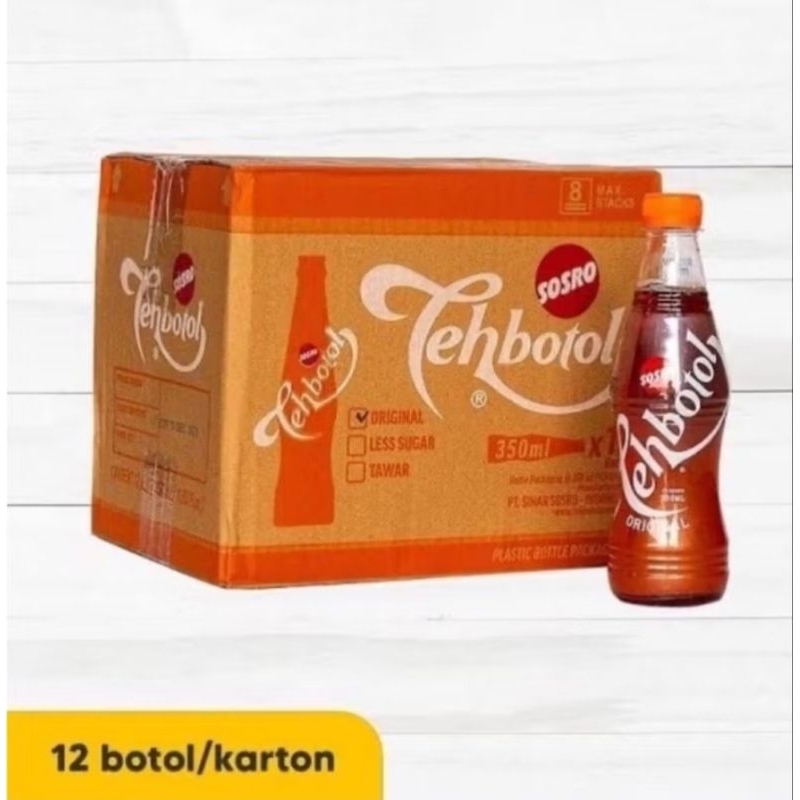 

Teh Botol Sosro Original 1 Dus isi 12 Botol @350ml