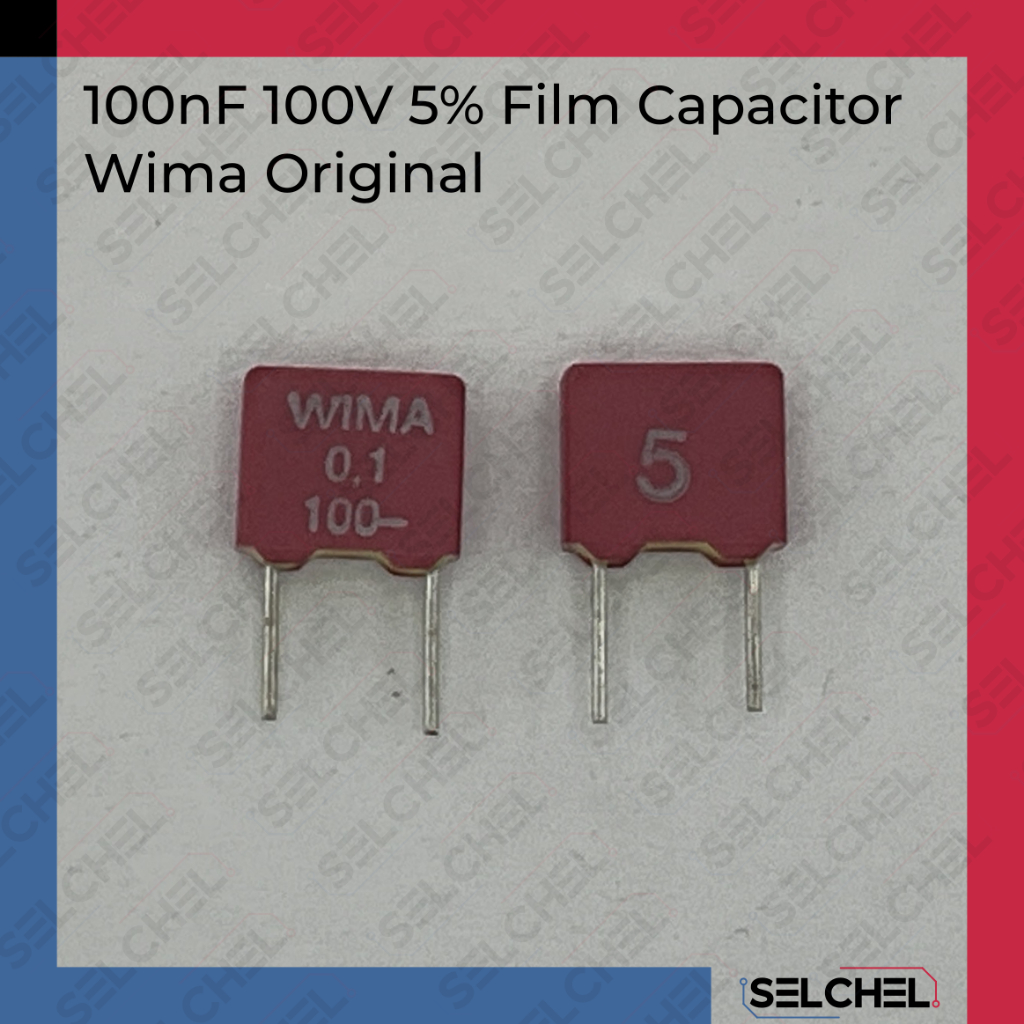 Kapasitor Film 100nF 100V 5% WIMA Original