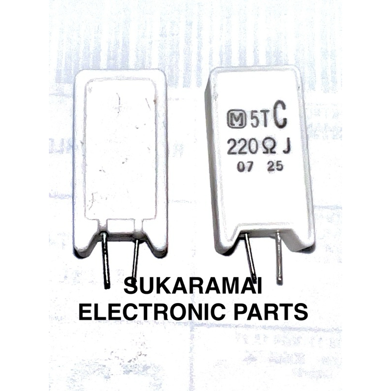 Resistor 5w 220ohm 5 watt 220 ohm japan