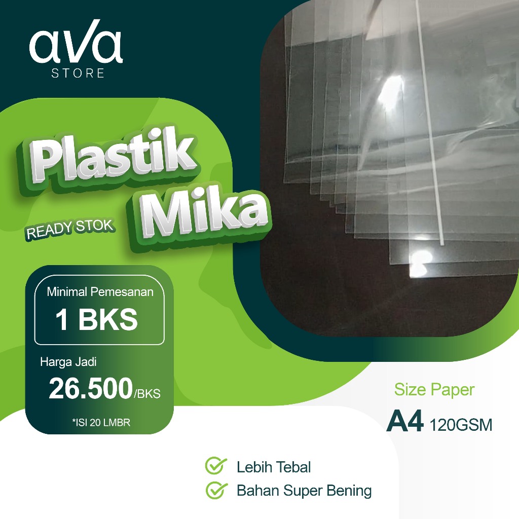 

PLASTIK MIKA SUPER BENING