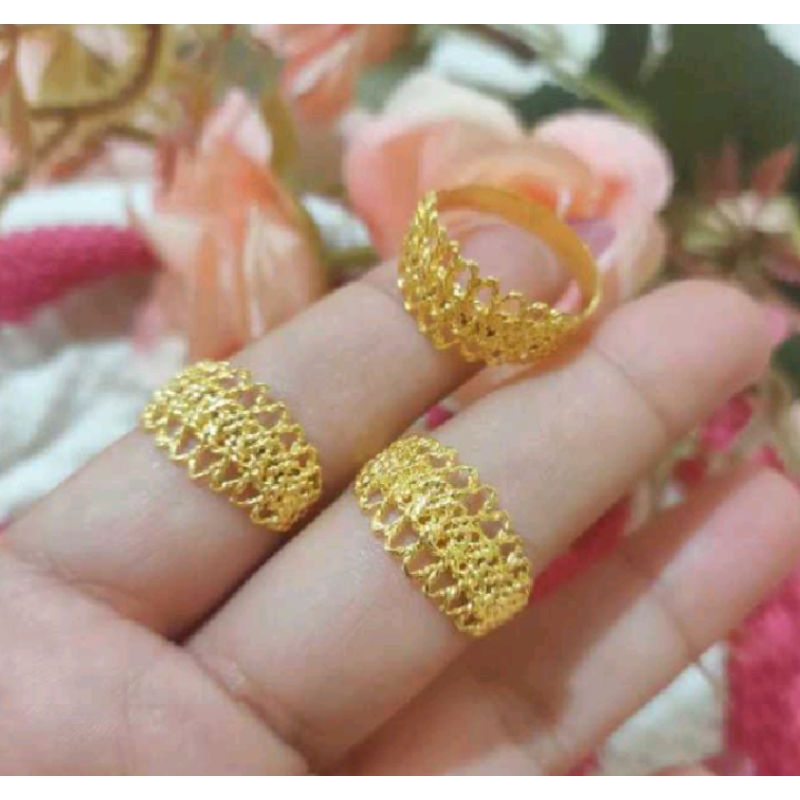 CINCIN 1 suku Lapis emas 24k, bisa dicuci ulang