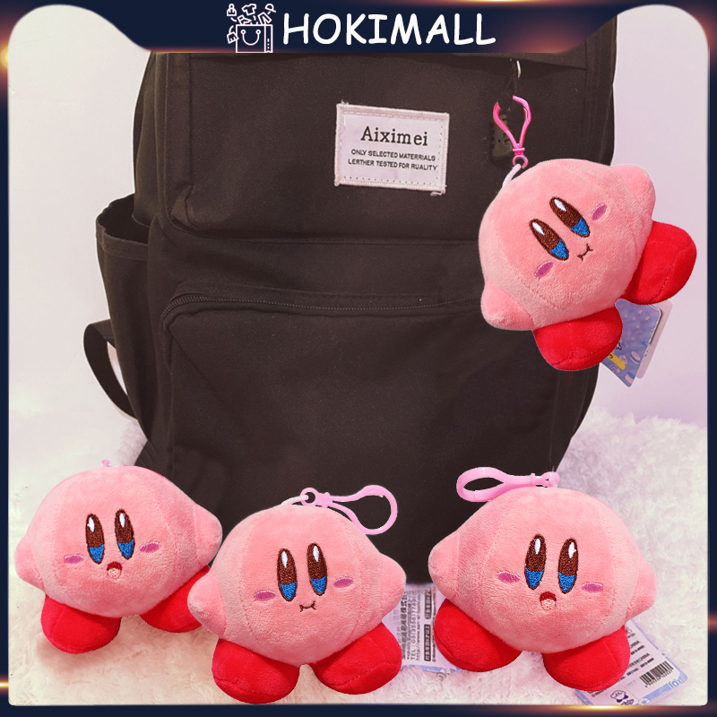Kirby Plush Boneka Lucu Gantungan Kunci Tas Kirby Bintang Star Plush Boneka Keychain