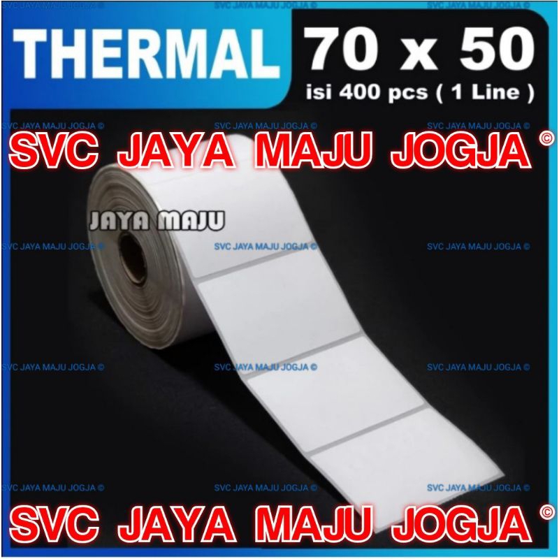

400 PCS/ROLL STIKER LABEL DIRECT THERMAL WAHANA LOGISTIK 70x50 70 x 50 MM || LABEL BARCODE TANPA RIBBON || 70 X 50 THERMAL TOP COAT - 1 LINE - FACE OUT - ISI 400 PCS || 70X50 - LABEL LOGISTIC ETIKET ETICKET KARCIS ONLINE WAHANA EXPRESS