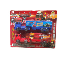 Mainan anak mobil kontainer isi 2pc / Mainan McQueen Big Power Truck anak - anak kode OCT6394