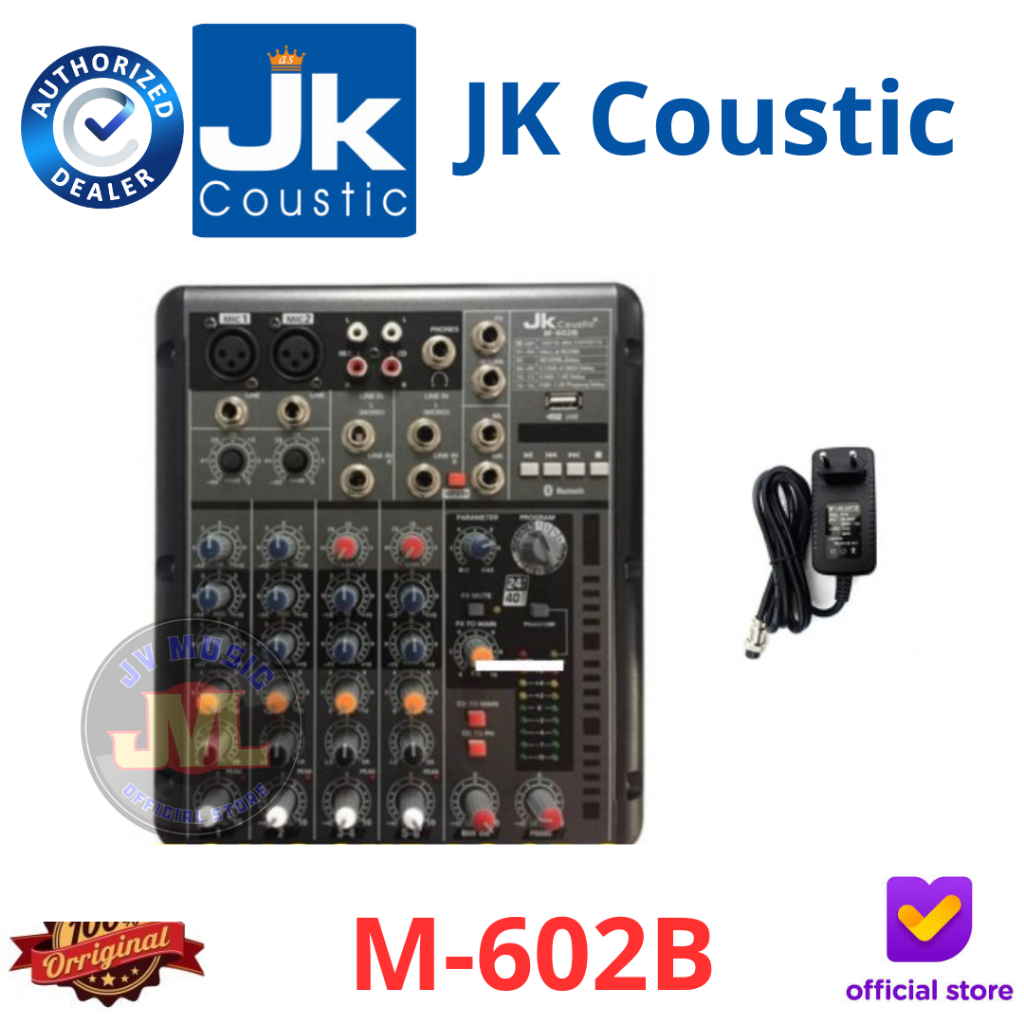 JK Coustic M602B Mixer Audio JK Coustic M-602B Mixing Console