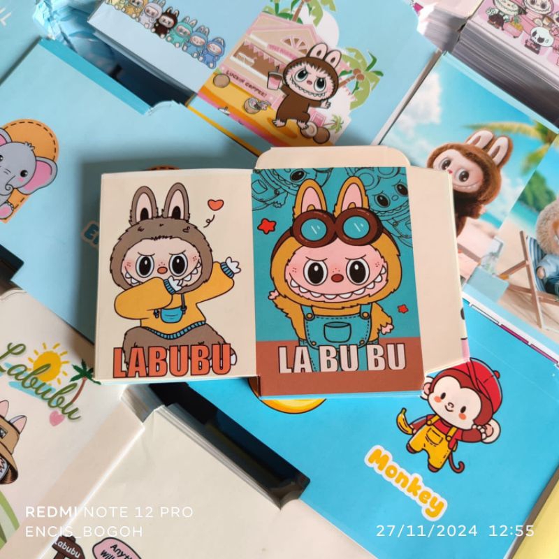 

100 LEMBAR LABUBU MIX KARTUN MINI