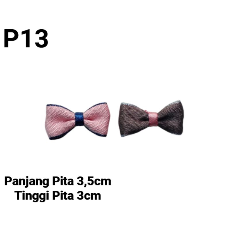 

[ 10pcs Mix ] Premium Pita Hias Pita Motif Ribbon Bow