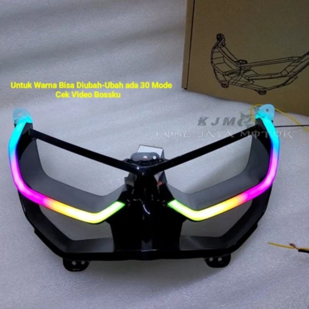 ORIGINAL COVER LAMPU ALIS NMAX NEW 2020 CKS LAMPU ALIS NMAX NEW LAMPU DRL NMAX NEW RGB MAGNET