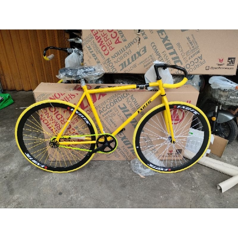 Sepeda Fixie Stang Balap exotic rem terpedo