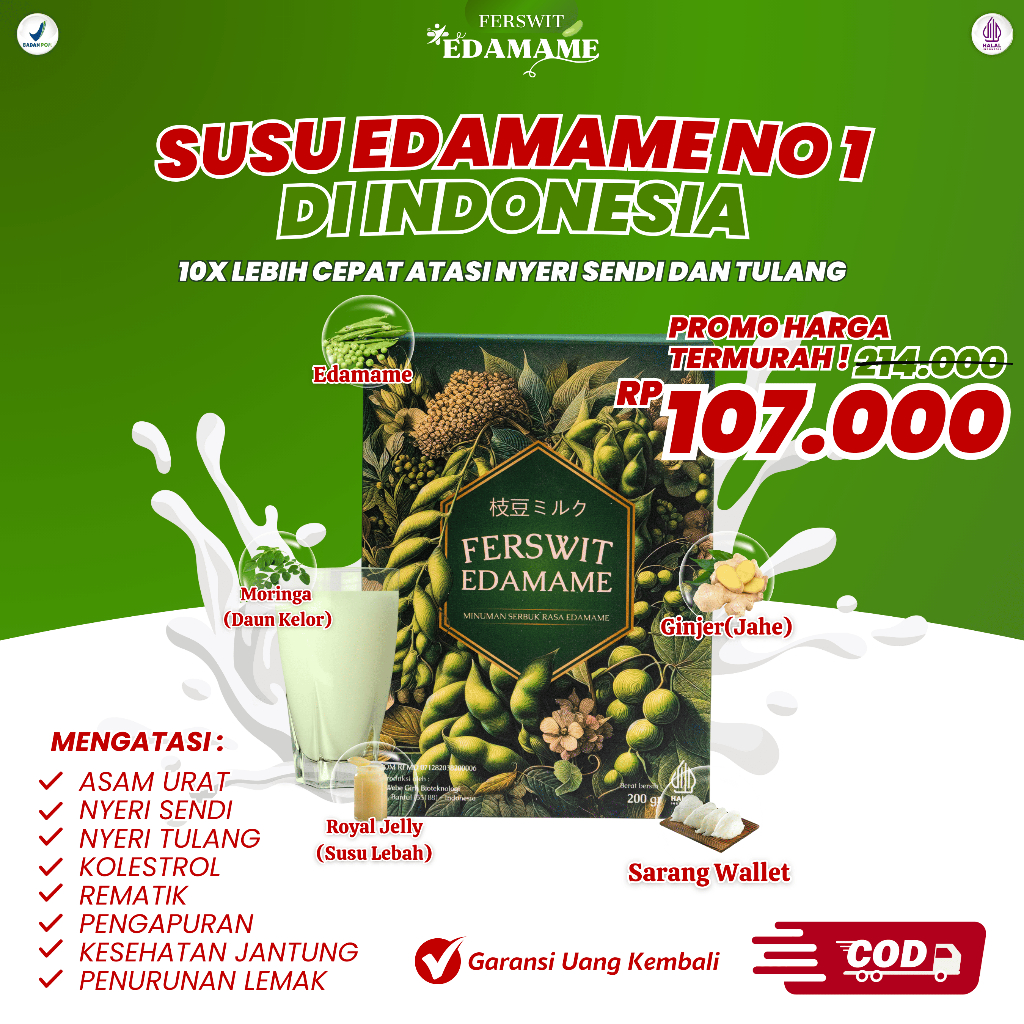 

Ferswit Susu Edamame Jepang Premium 100% Asli Original