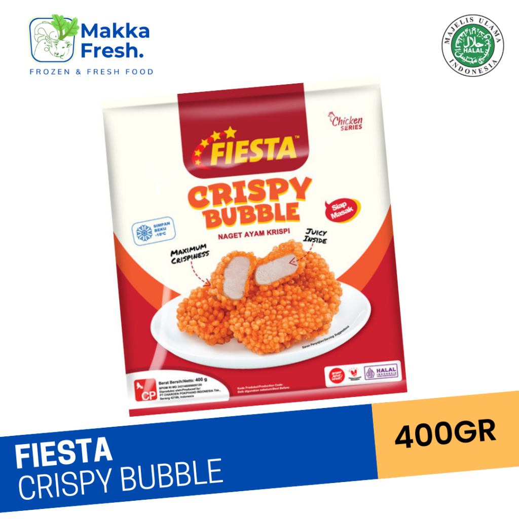 

fiesta crispy bubble nugget 400gram