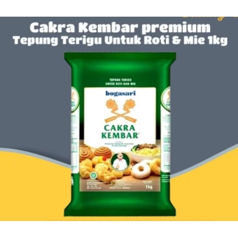 

tepung bogasari cakra kembar premium 1kg
