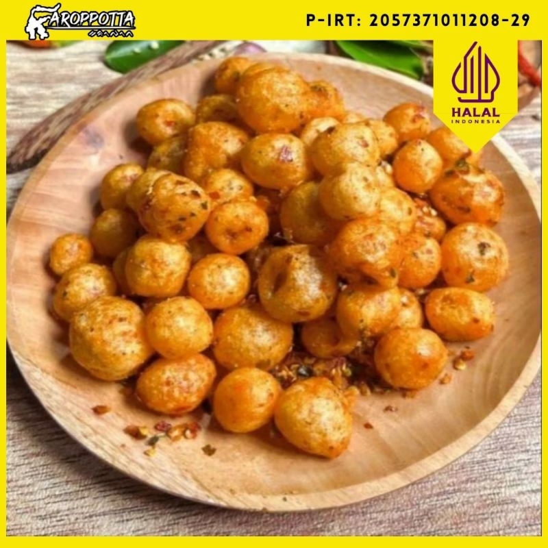 

Keripik Cimol Kering Crispy Pedas Daun jeruk (100 Gram)