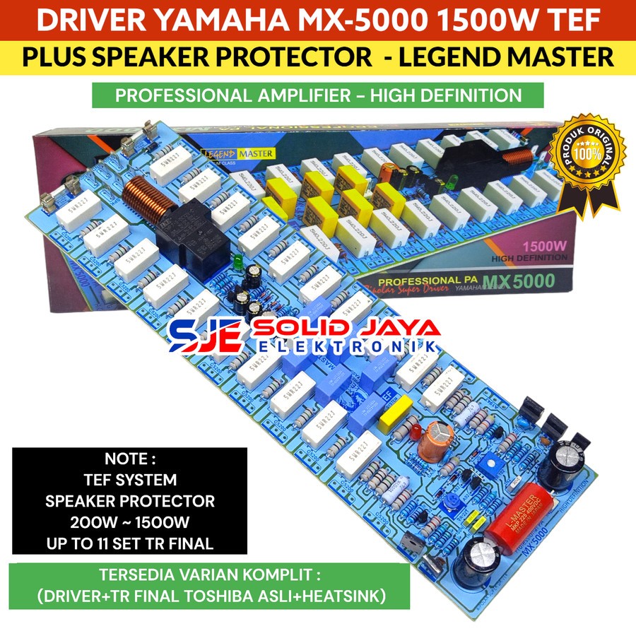 KIT DRIVER AMPLIFIER YAMAHA MX5000 1500W MONO 1500 WATT W PROFESIONAL AMPLIFIER AMPLI TANPA TR FINAL