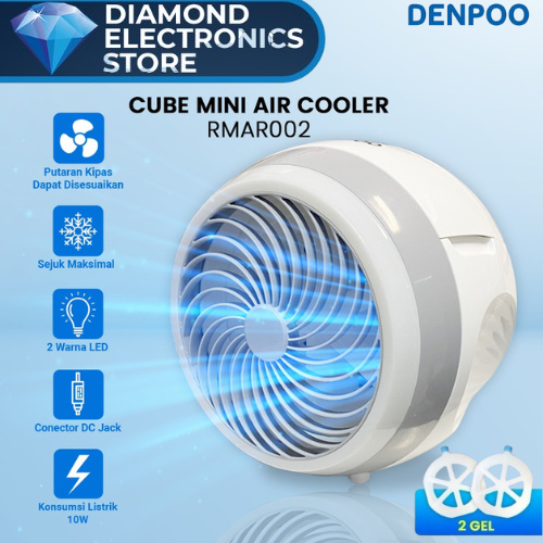 Mini Air Cooler DENPOO RMAR002 / Air Cooler Mini Portable Round
