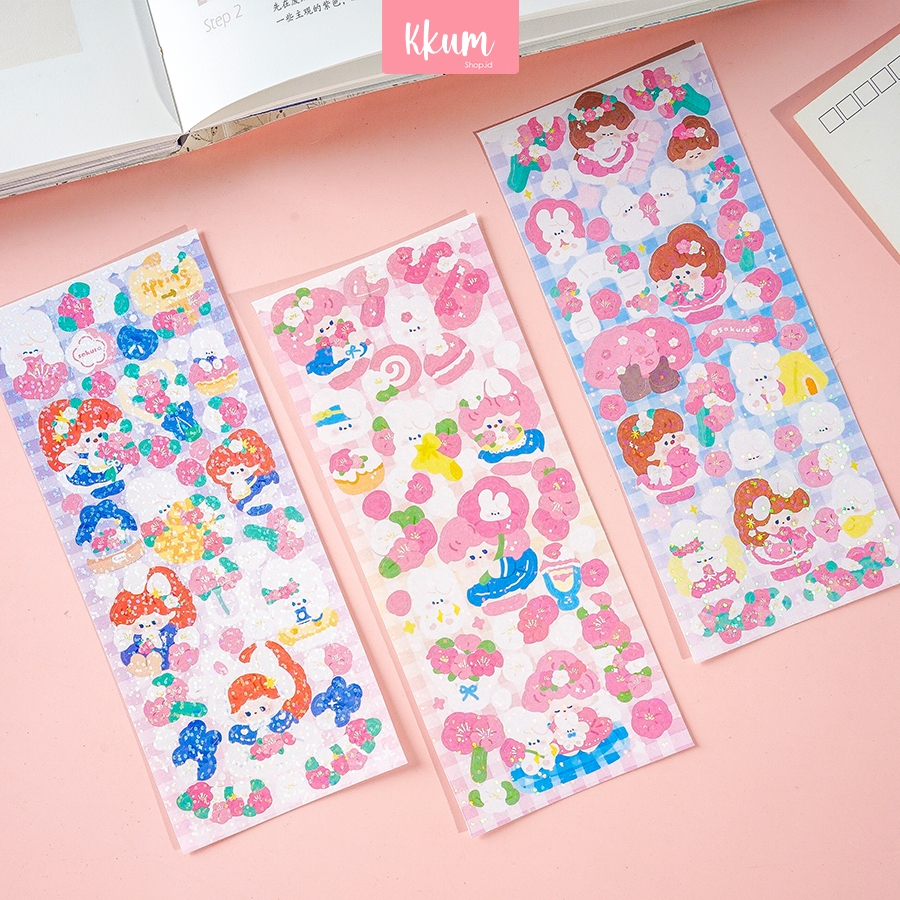 

Stiker Cherry Blossom DIY Cute