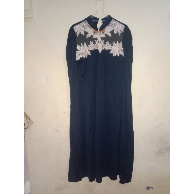 Gamis kaftan mewah (preloved)