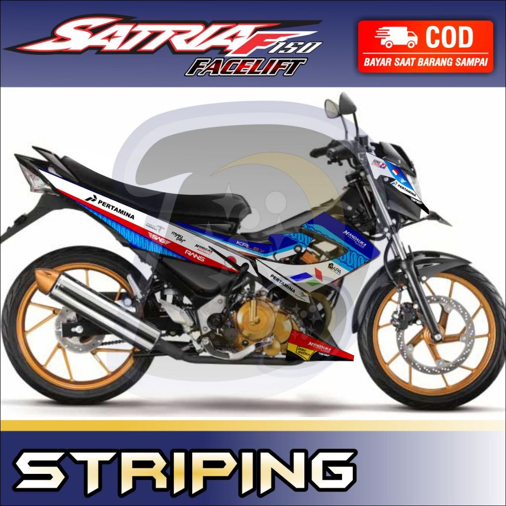 Striping Lis Satria Fu Facelift 2014 Stiker Variasi Fu Facelift Striping Fu Facelift Mandalika