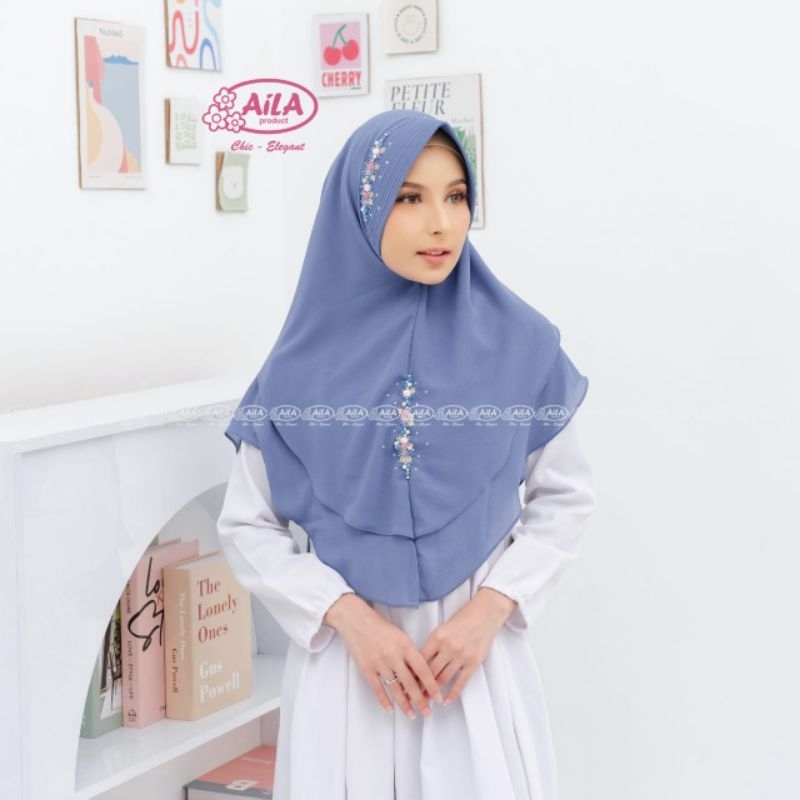 AiLA Product - Khimar HAIRA - Hijab Instan Sulam Handmade