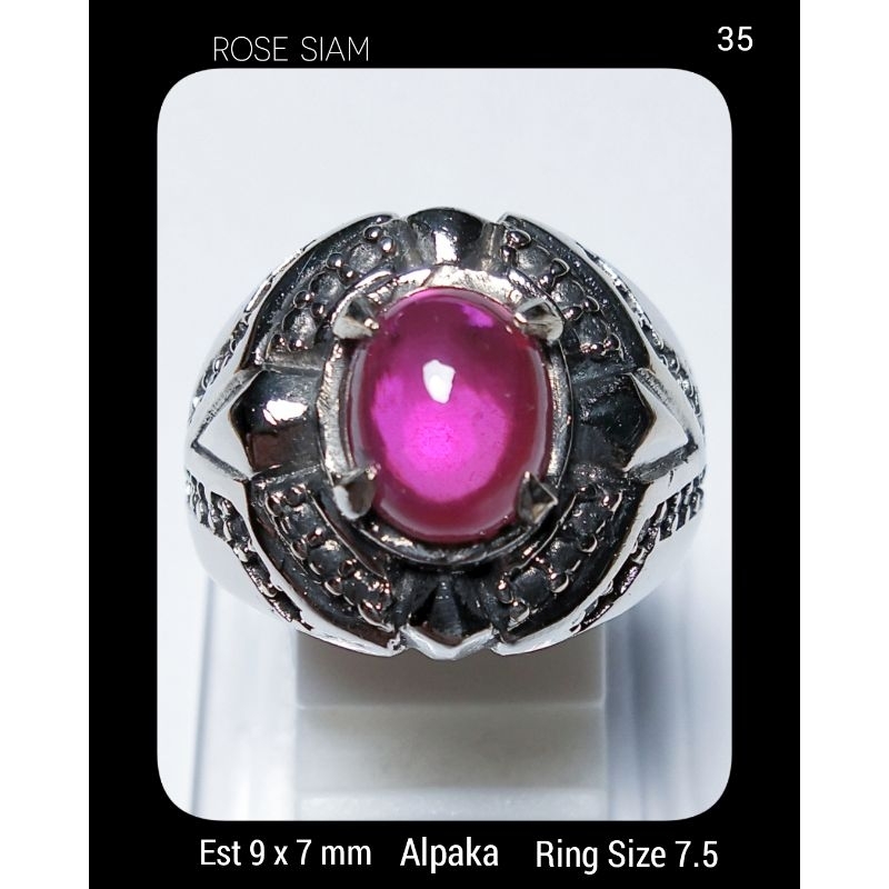 35. Cincin Batu Rose Siam
