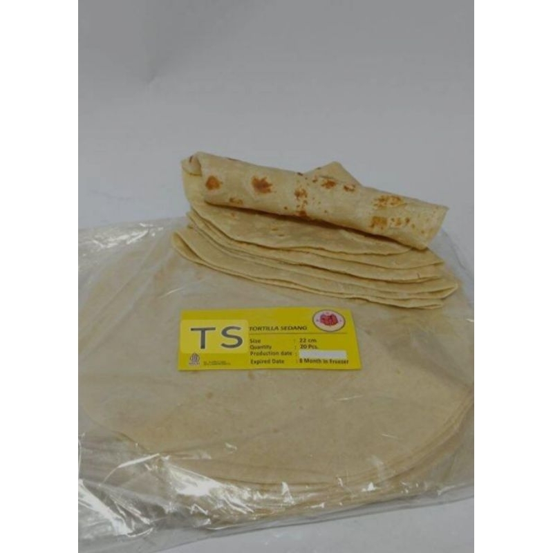 

TORTILLA/KULIT KEBAB SEDANG 1 PACK ISI 20PCS